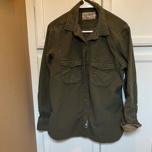 Men's Olive Green Work Shirt